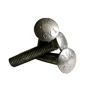 Picture of a Hot Dipped Galvanized Carriage Bolt Grade A