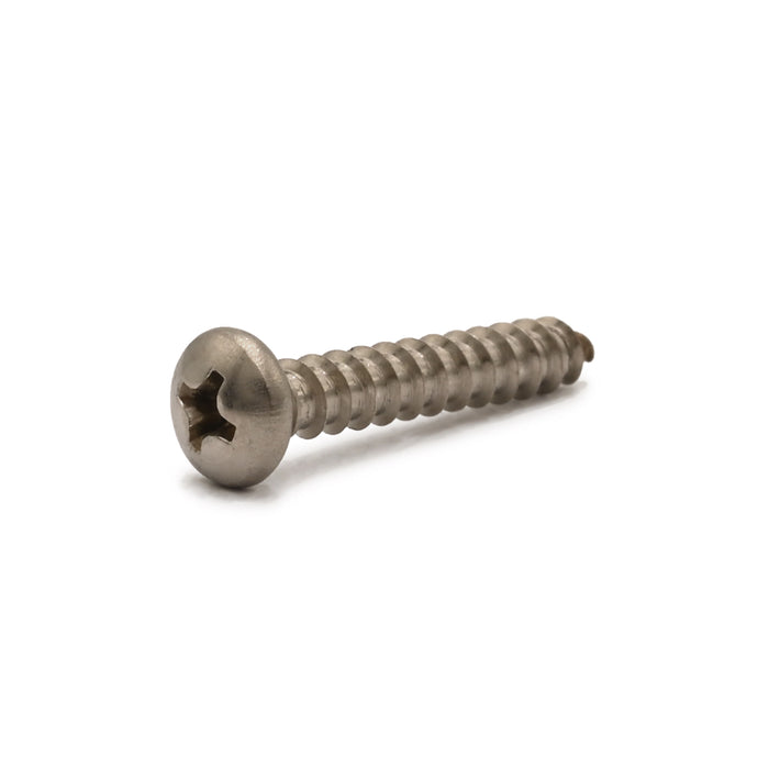 Picture of a 18 8 Stainless Steel Phillips Pan Head Sheet Metal Screws