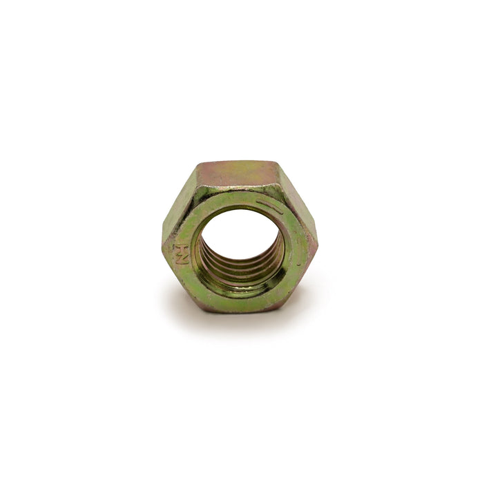 Picture of a Metric Class 10 Yellow Zinc Finished Hex Nut