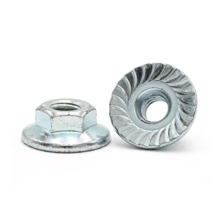 50) 5/16-18 Grade 8 Serrated LARGE Flange Hex Lock Nut Spin - Foto 5